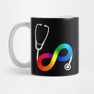 Stethoscope Autism Acceptance Infinity Symbol Mug